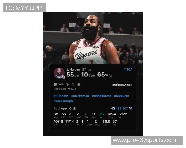 小卡三节狂砍51分挑战快船单场得分纪录哈登55分能否被打破